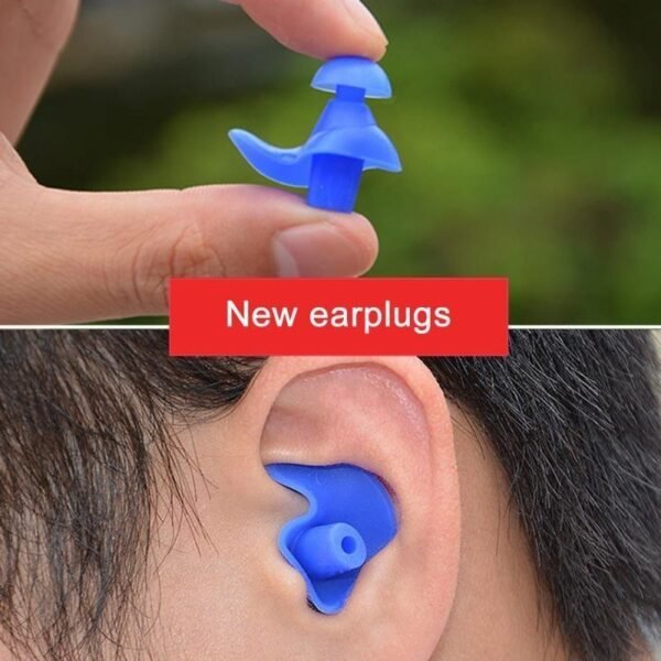1 Pair Environmental Silicone Spiral Waterproof Earplugs - Image 4